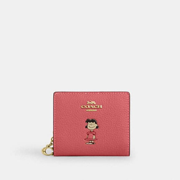Coach X Peanuts Snap Wallet With Lucy - Picture 1 of 7